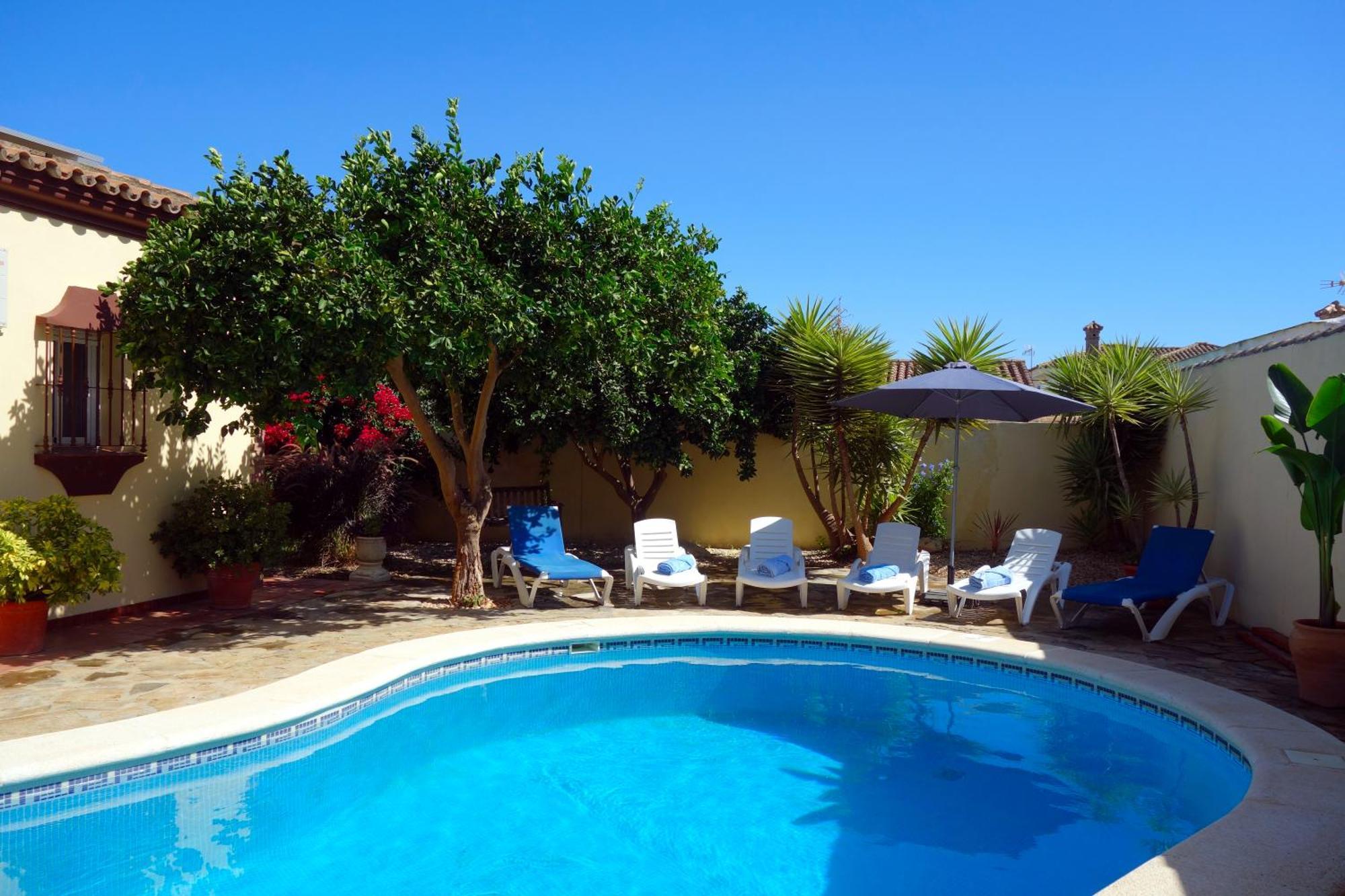 Casa Limon - Ferienhaus - Pool - Klimaanlage - W-Lan Chiclana de la Frontera Exteriér fotografie