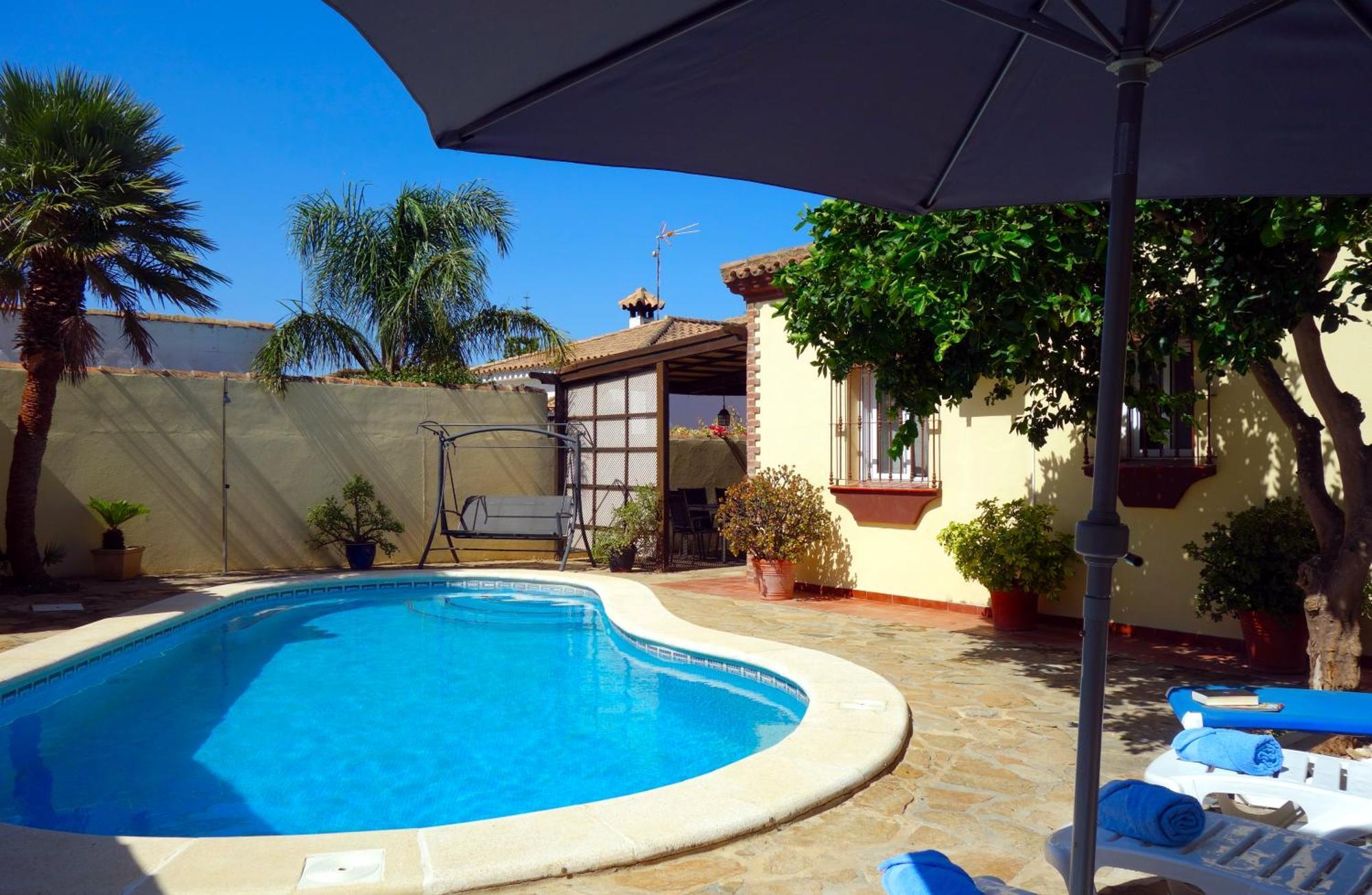 Casa Limon - Ferienhaus - Pool - Klimaanlage - W-Lan Chiclana de la Frontera Exteriér fotografie
